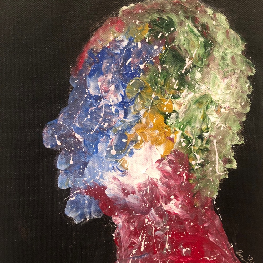 Acrylic Hand Painted “Lawless Reasoning” Painting